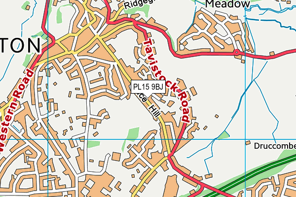 PL15 9BJ map - OS VectorMap District (Ordnance Survey)