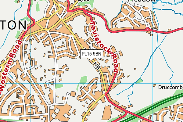 PL15 9BN map - OS VectorMap District (Ordnance Survey)