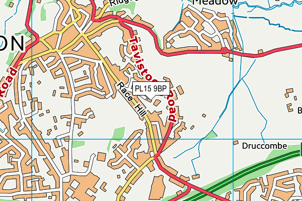 PL15 9BP map - OS VectorMap District (Ordnance Survey)