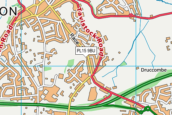 PL15 9BU map - OS VectorMap District (Ordnance Survey)