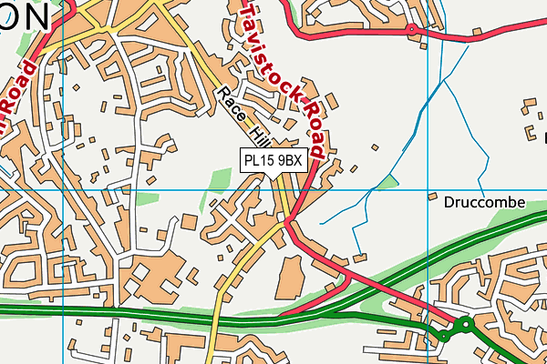 PL15 9BX map - OS VectorMap District (Ordnance Survey)