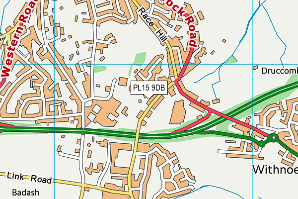 PL15 9DB map - OS VectorMap District (Ordnance Survey)