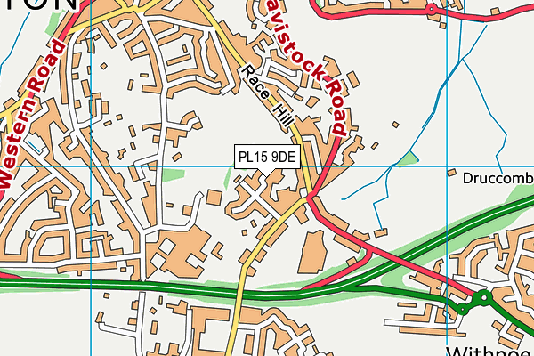 PL15 9DE map - OS VectorMap District (Ordnance Survey)