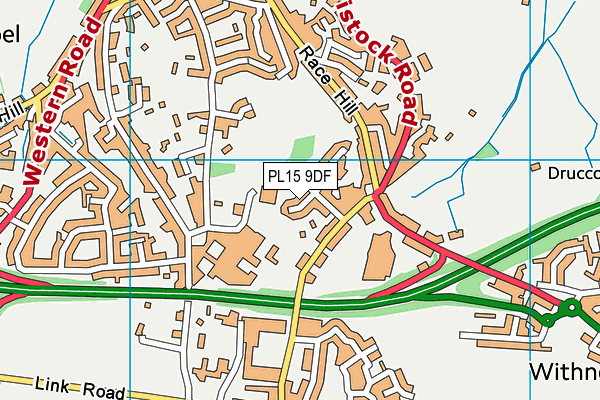 PL15 9DF map - OS VectorMap District (Ordnance Survey)