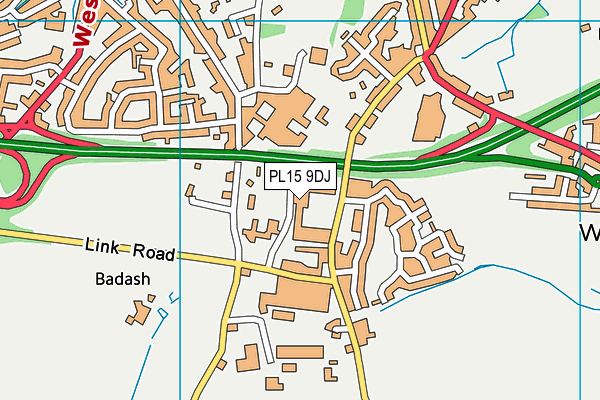 PL15 9DJ map - OS VectorMap District (Ordnance Survey)