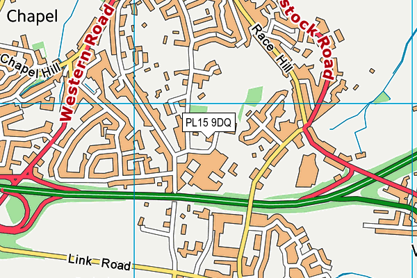 PL15 9DQ map - OS VectorMap District (Ordnance Survey)