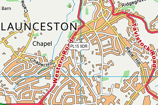 PL15 9DR map - OS VectorMap District (Ordnance Survey)