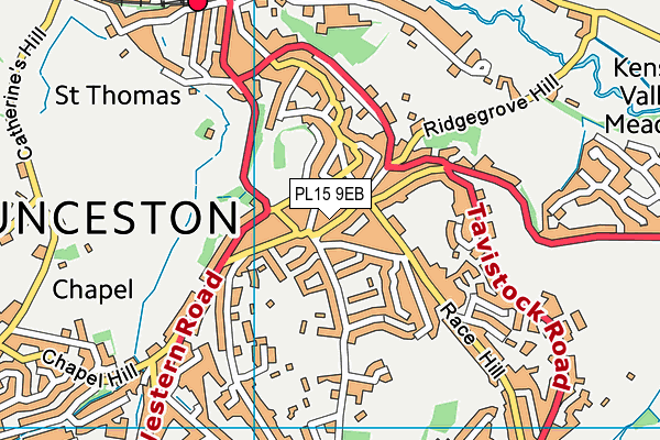 PL15 9EB map - OS VectorMap District (Ordnance Survey)