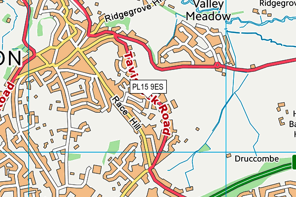 PL15 9ES map - OS VectorMap District (Ordnance Survey)