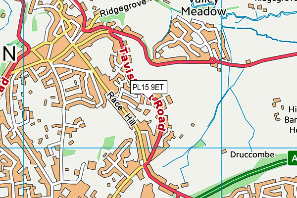 PL15 9ET map - OS VectorMap District (Ordnance Survey)