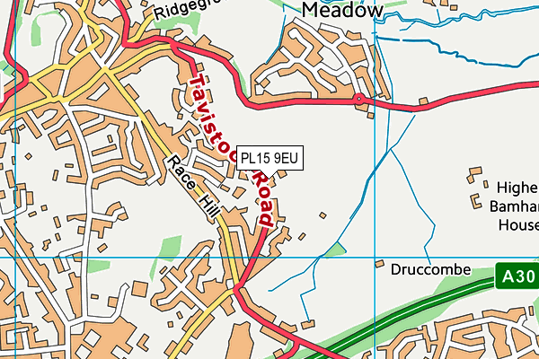 PL15 9EU map - OS VectorMap District (Ordnance Survey)