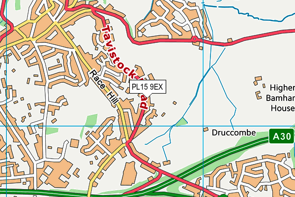 PL15 9EX map - OS VectorMap District (Ordnance Survey)