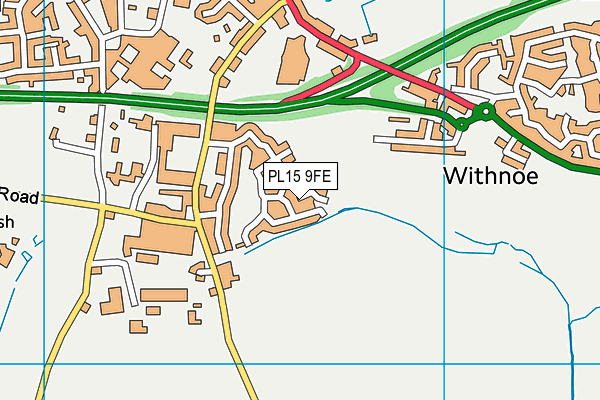 PL15 9FE map - OS VectorMap District (Ordnance Survey)