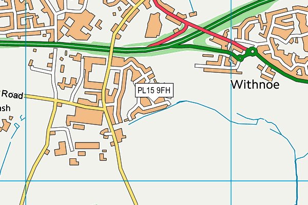 PL15 9FH map - OS VectorMap District (Ordnance Survey)