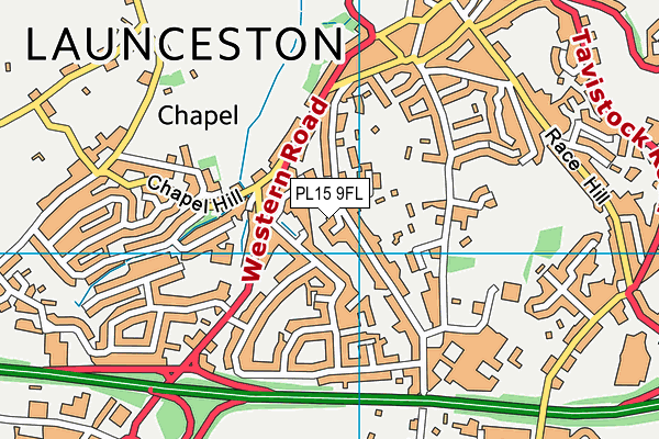 PL15 9FL map - OS VectorMap District (Ordnance Survey)