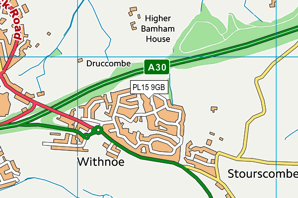 PL15 9GB map - OS VectorMap District (Ordnance Survey)