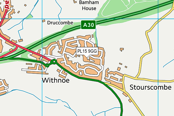 PL15 9GG map - OS VectorMap District (Ordnance Survey)