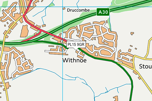 PL15 9GR map - OS VectorMap District (Ordnance Survey)