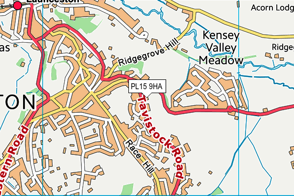 PL15 9HA map - OS VectorMap District (Ordnance Survey)