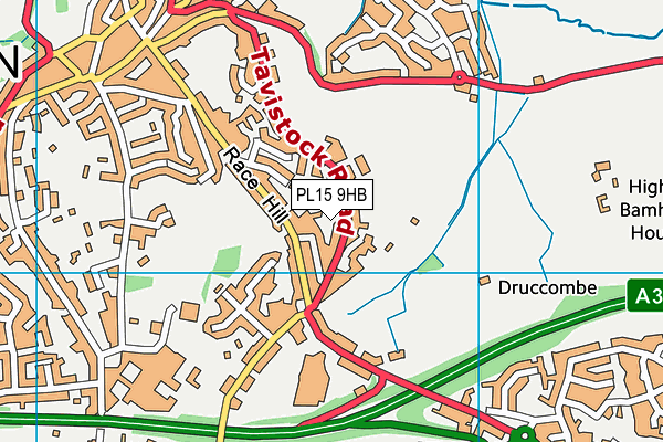 PL15 9HB map - OS VectorMap District (Ordnance Survey)