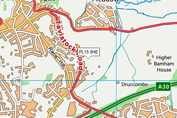 PL15 9HE map - OS VectorMap District (Ordnance Survey)