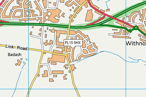 PL15 9HX map - OS VectorMap District (Ordnance Survey)