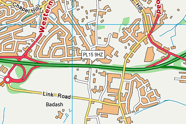 PL15 9HZ map - OS VectorMap District (Ordnance Survey)