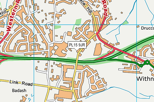 PL15 9JR map - OS VectorMap District (Ordnance Survey)