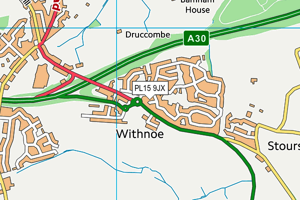 PL15 9JX map - OS VectorMap District (Ordnance Survey)