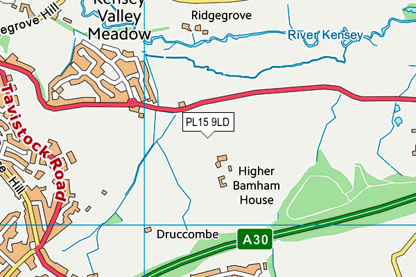 PL15 9LD map - OS VectorMap District (Ordnance Survey)