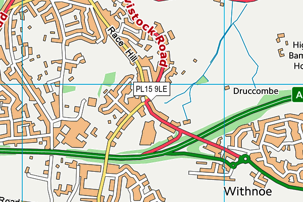 PL15 9LE map - OS VectorMap District (Ordnance Survey)