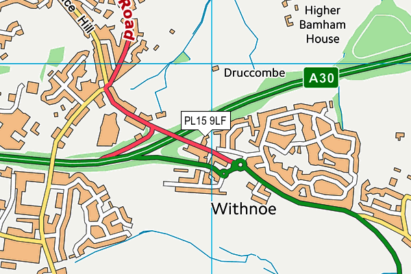 PL15 9LF map - OS VectorMap District (Ordnance Survey)