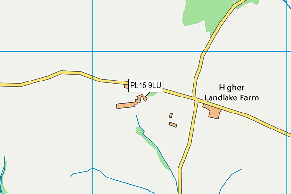 PL15 9LU map - OS VectorMap District (Ordnance Survey)