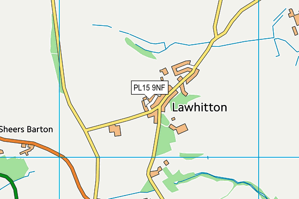 PL15 9NF map - OS VectorMap District (Ordnance Survey)