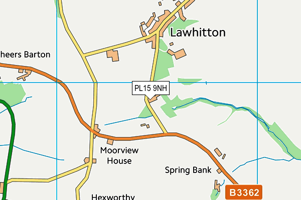 PL15 9NH map - OS VectorMap District (Ordnance Survey)