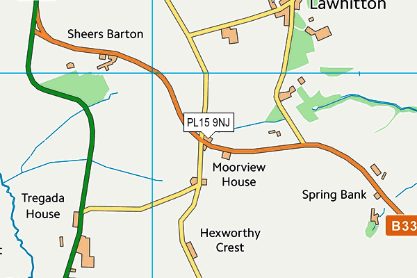 PL15 9NJ map - OS VectorMap District (Ordnance Survey)