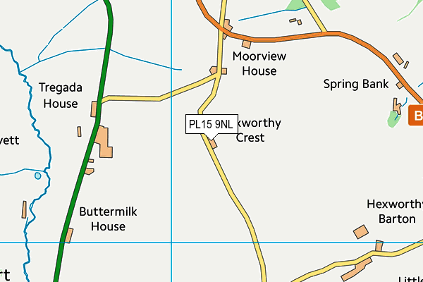 PL15 9NL map - OS VectorMap District (Ordnance Survey)