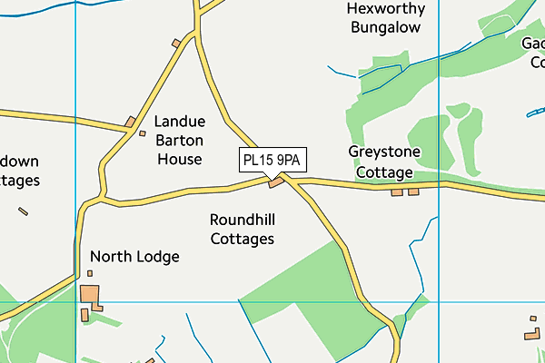 PL15 9PA map - OS VectorMap District (Ordnance Survey)