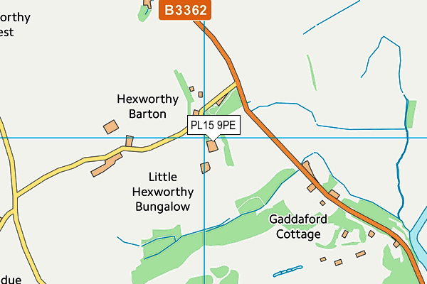 PL15 9PE map - OS VectorMap District (Ordnance Survey)