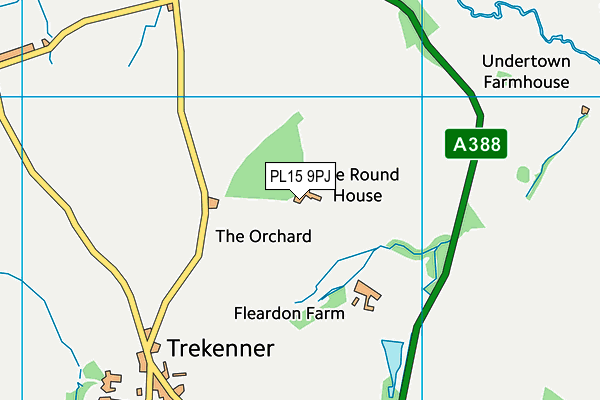 PL15 9PJ map - OS VectorMap District (Ordnance Survey)