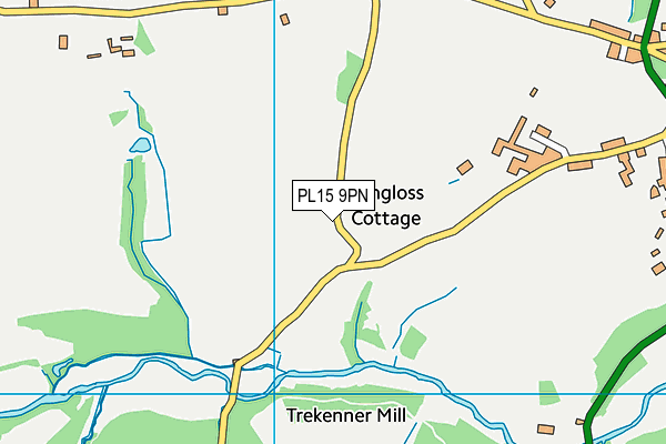 PL15 9PN map - OS VectorMap District (Ordnance Survey)