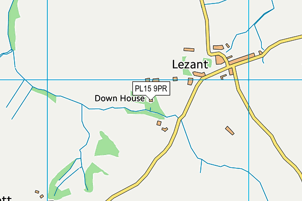 PL15 9PR map - OS VectorMap District (Ordnance Survey)