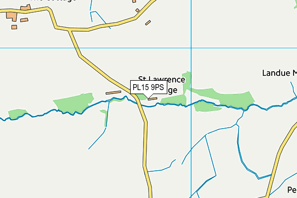 PL15 9PS map - OS VectorMap District (Ordnance Survey)