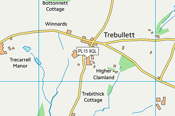 PL15 9QL map - OS VectorMap District (Ordnance Survey)