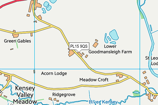 PL15 9QS map - OS VectorMap District (Ordnance Survey)