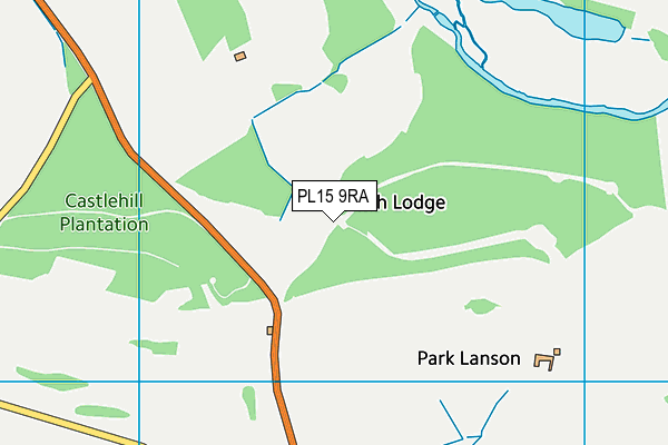 PL15 9RA map - OS VectorMap District (Ordnance Survey)