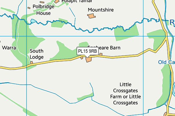 PL15 9RB map - OS VectorMap District (Ordnance Survey)