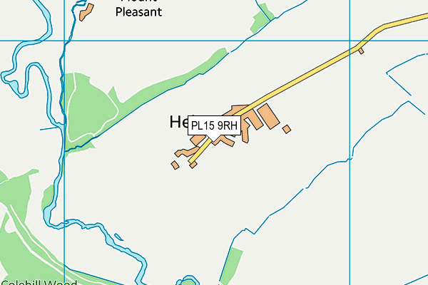 PL15 9RH map - OS VectorMap District (Ordnance Survey)