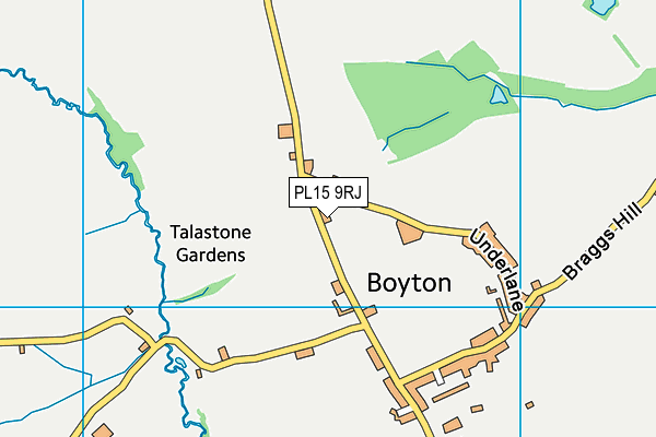 Boyton Community Primary School map (PL15 9RJ) - OS VectorMap District (Ordnance Survey)