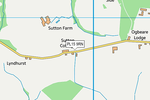 PL15 9RN map - OS VectorMap District (Ordnance Survey)